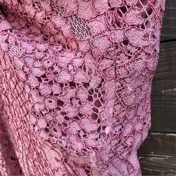 Foxiedox Pink Lace Dress Size Small - Picture 8 of 9